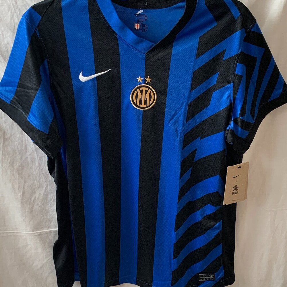 NIKE X INTER MILAN Vaporknit Soccer Jersey in Navy/Black Sz LARGE